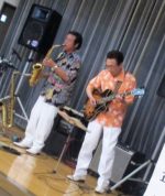 飯塚雅幸が大仙市協和下淀川「七夕・ライブ」にギターの小西光雄さんと出演しました。